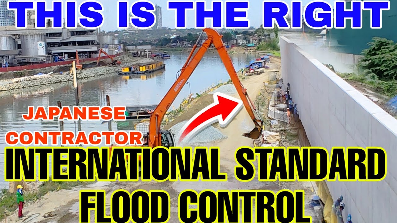 International Standard Flood Control Found in Marikina to Pasig High Quality Japanese Contractor