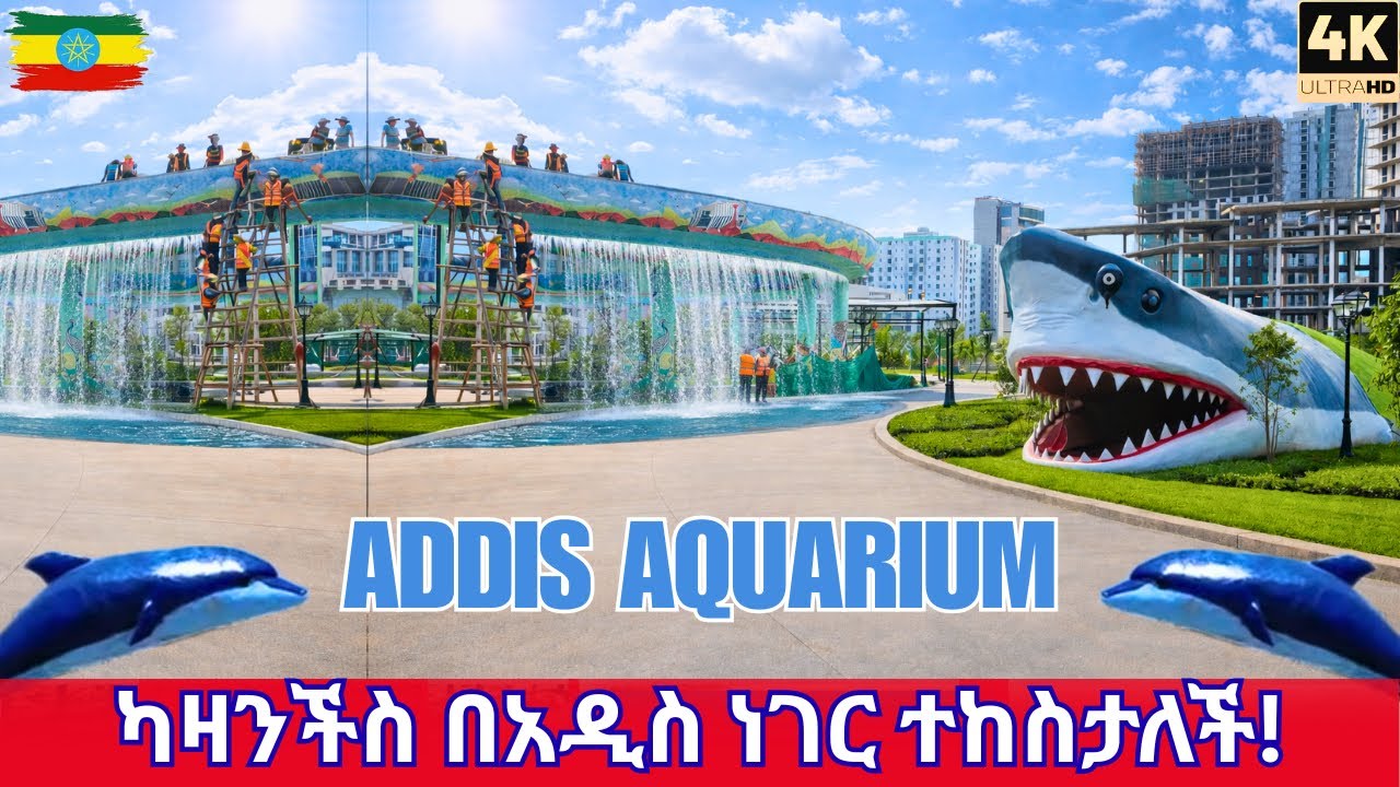 Must See! Kazanchis Corridor & Aquarium Park Tour —ADDIS ABABA 2026  [4K]