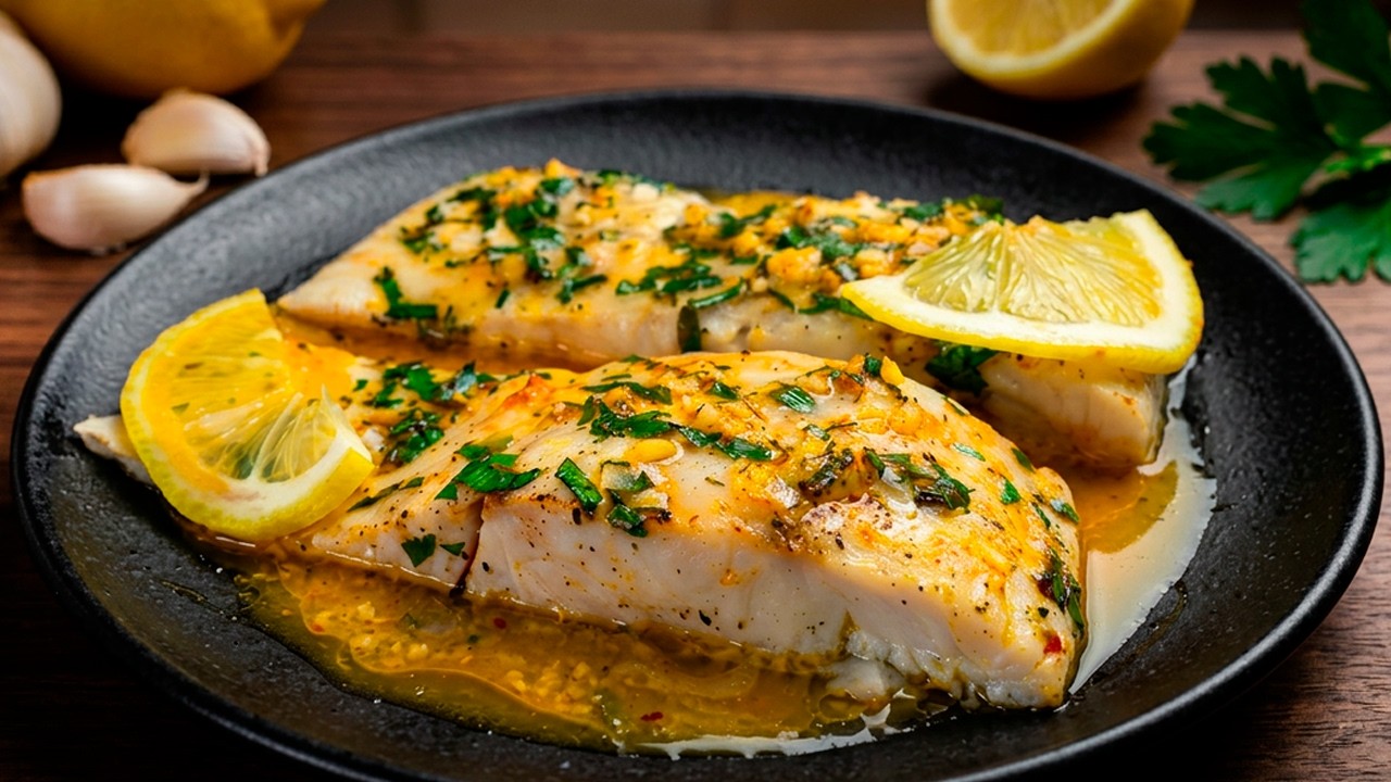 Fisch aus dem Ofen mit Knoblauch und Butter &ndash; Einfach, lecker und bei allen beliebt!