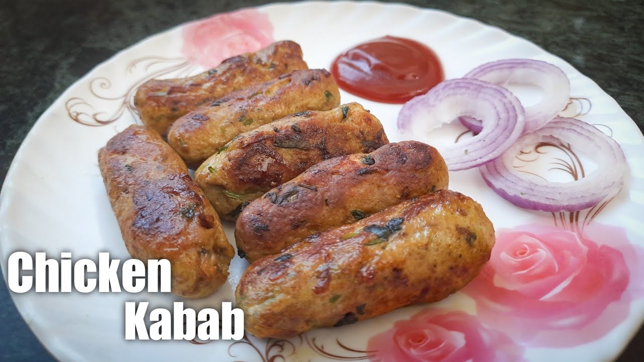Homemade chicken kabab recipe easy to make at home | @MasalaStories
