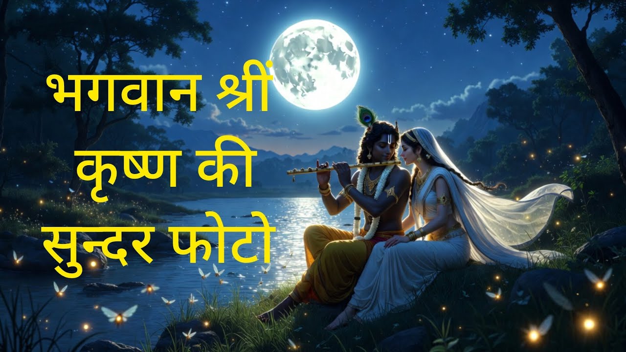 Lord Krishna and Radha story with different types of photos of Lord Krishna and Radha 