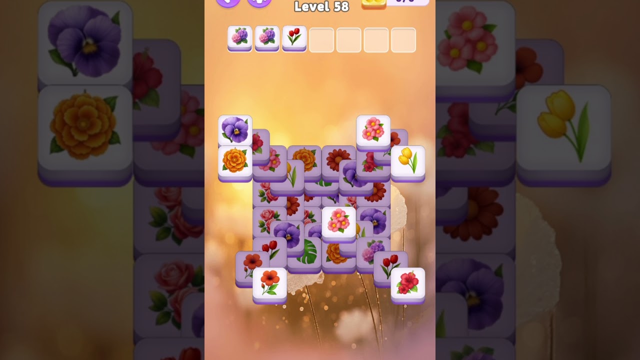 Level 58 in Tile Blossom: A Petal-Powered Puzzle Challenge! 🌼🌟"