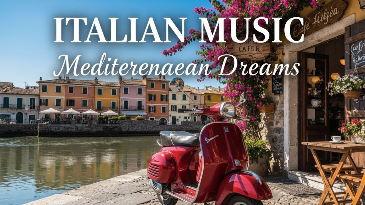 Amalfi Coast Italy 🌊 Relaxing Italian Music & Mediterranean Coastal Vibes 4K