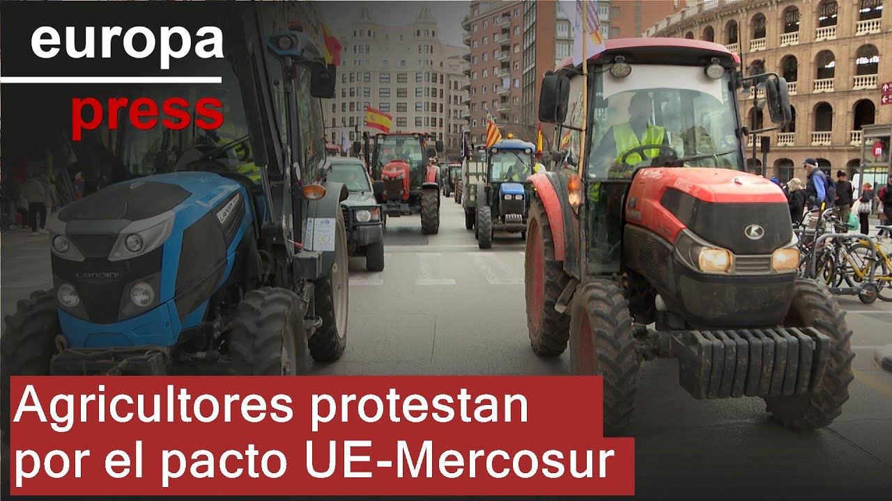 Los agricultores salen a la calle para protestar por el acuerdo entre la UE y Mercosur