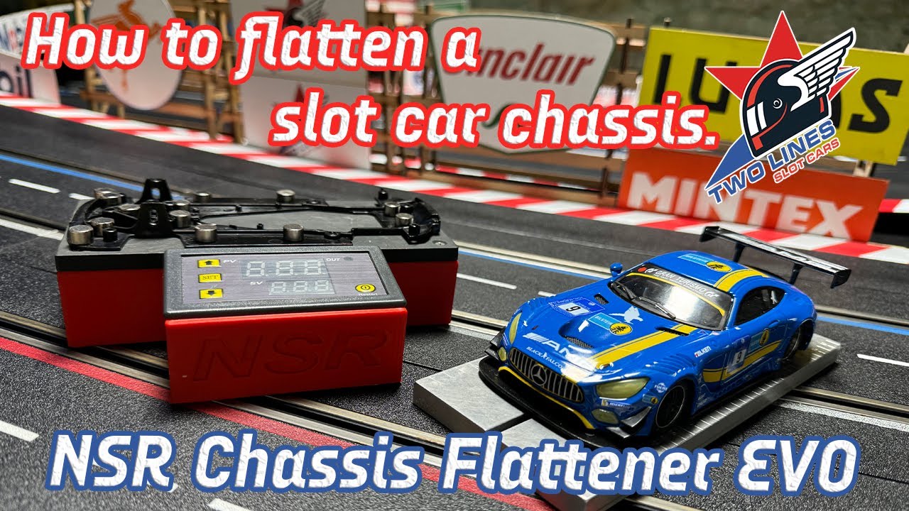 How to flatten a slot car chassis, the NSR Chassis Flattener EVO!