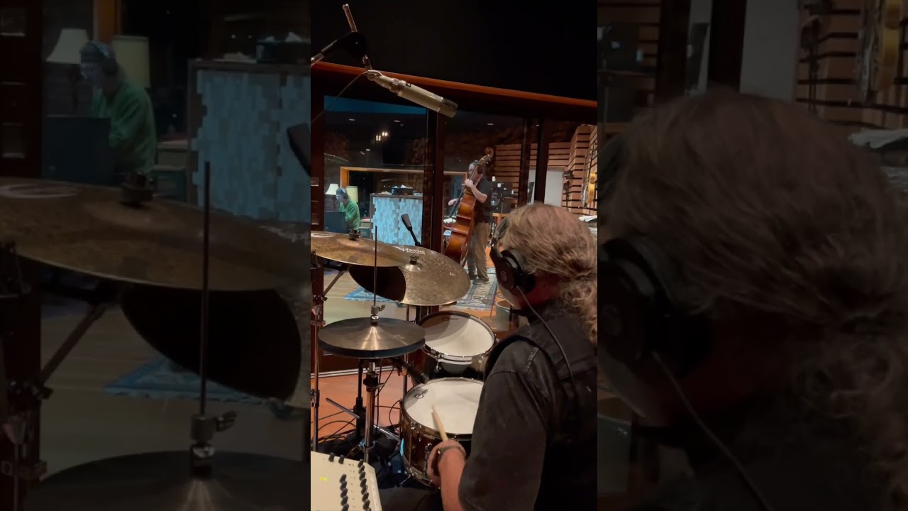 My view at the session... #studiosession #recordingdrums  #drummerlife