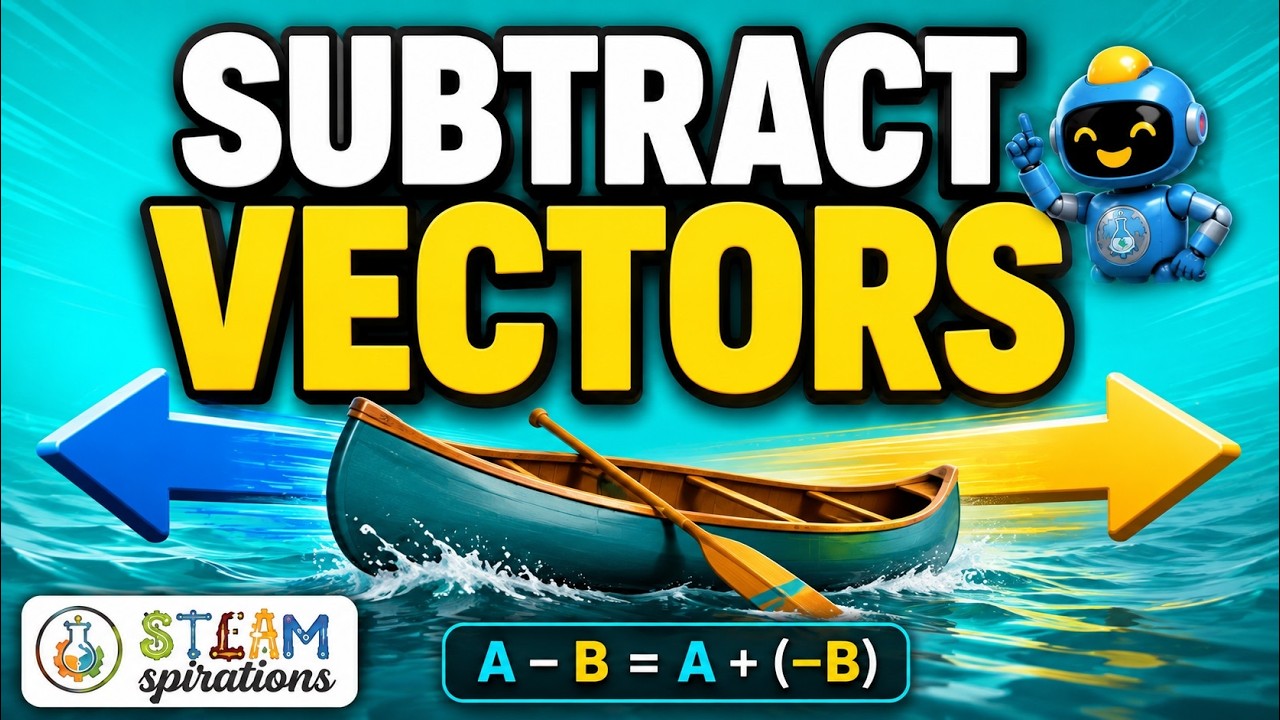 Vector Subtraction: The Hidden Math Behind Motion 🚀📐 | STEAMspriations