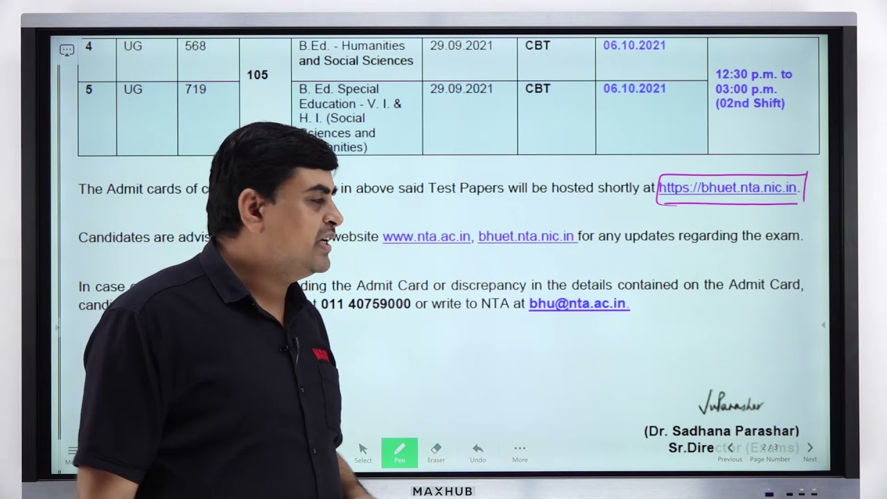 BHU-2021 EXAM DATE DECLARED MGCI-ARVIND SHARMA SIR-MGCI