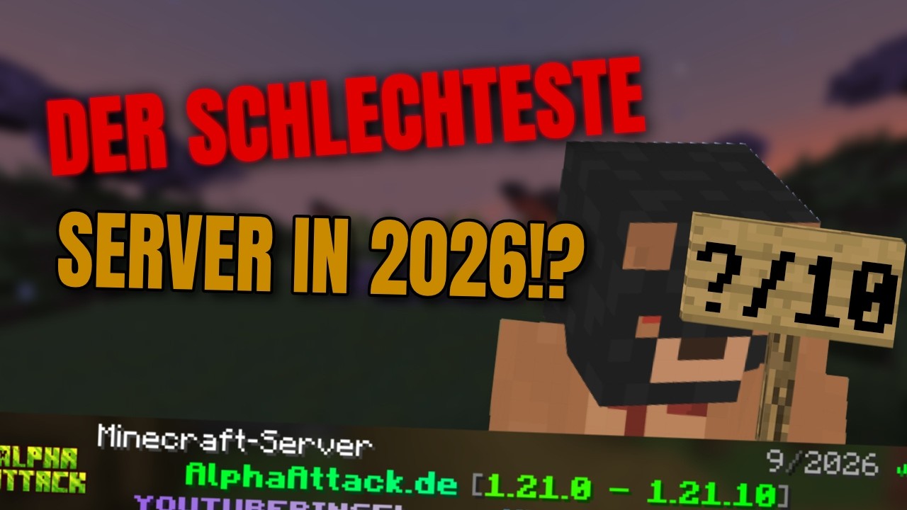 Der SCHLECHTESTE MINECRAFT SERVER IN 2026!? | Minecraft Servervorstellung, DMB - 1.21.10