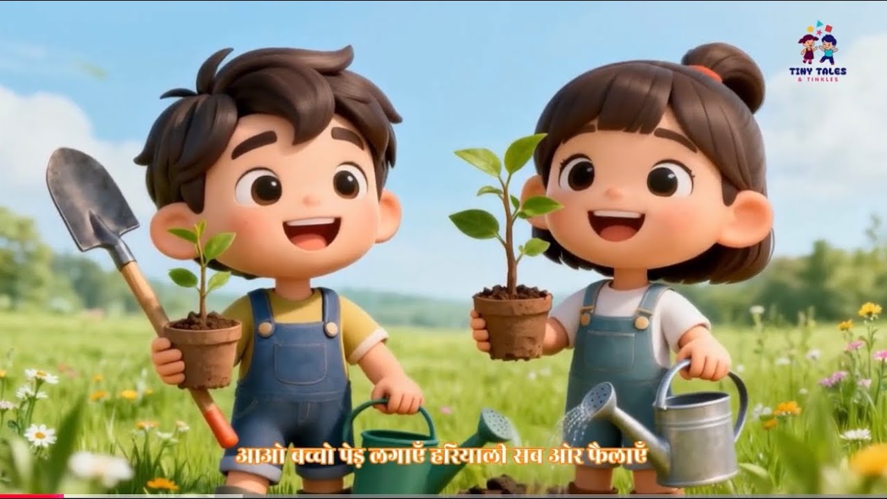आओ बच्चों पेड़ लगाए | Aao Bacho Ped Lagaye | Save Trees | Trees Song | Hindi Rhymes | Nursery Rhymes