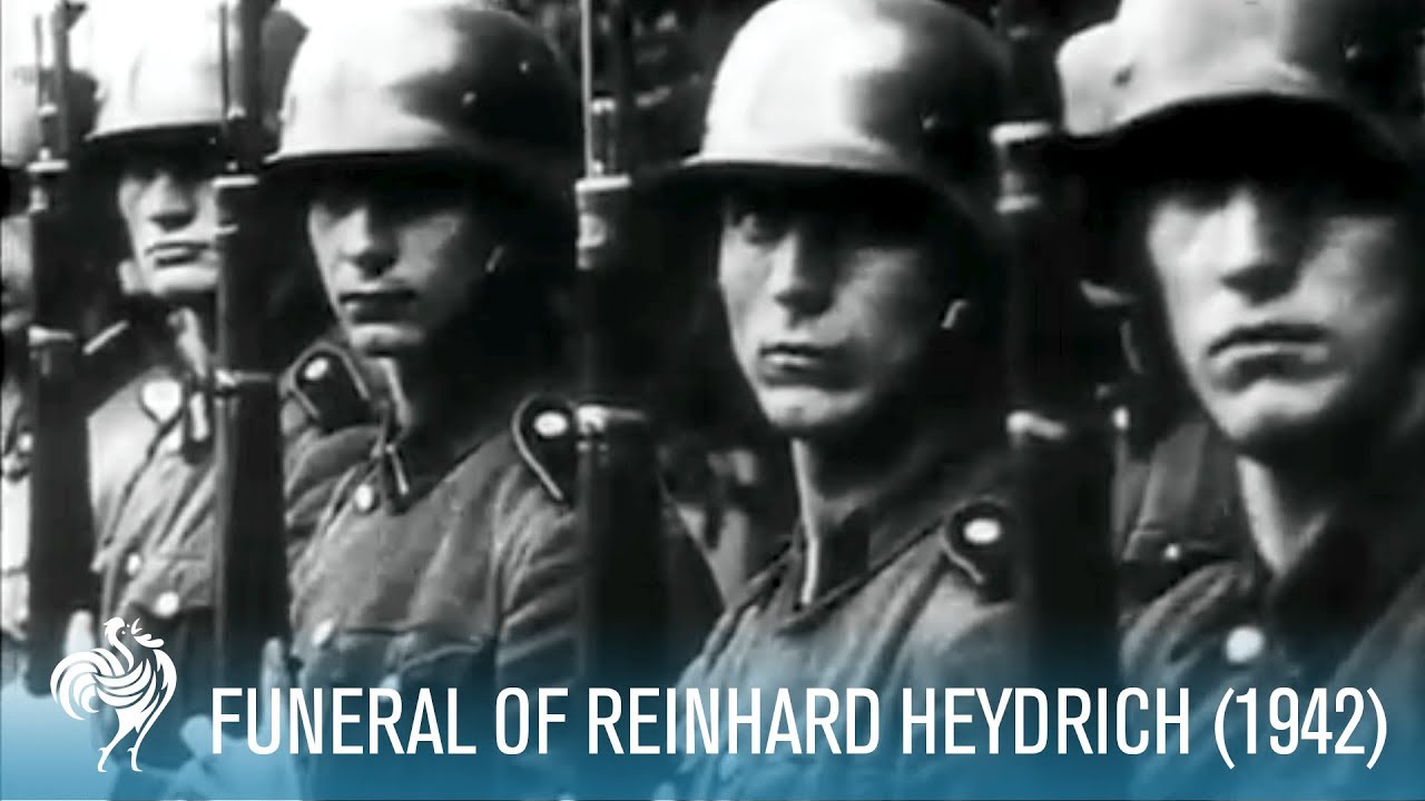 Funeral Of Nazi SS Reinhard Heydrich aka Butcher of Prague (1942) | British Pathé