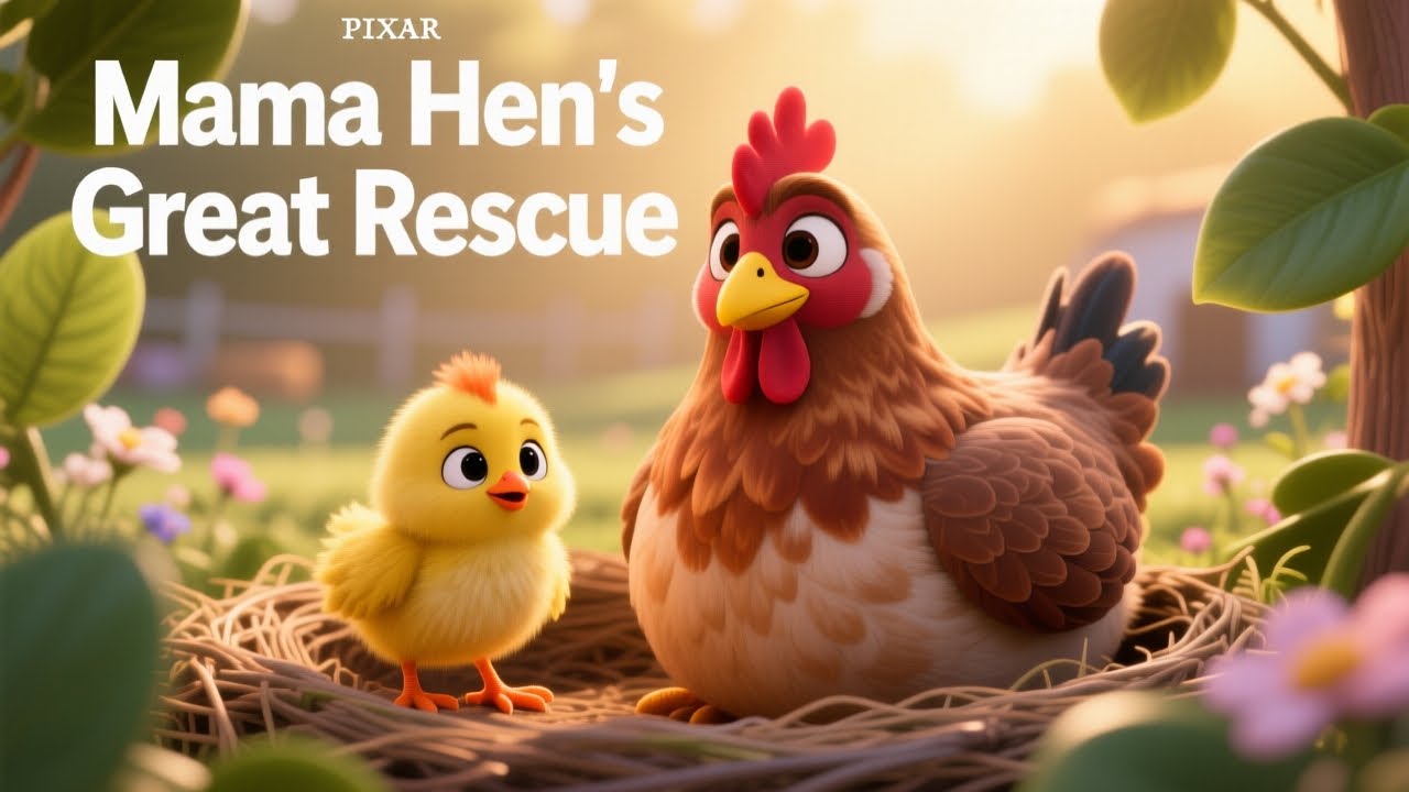Mama Hen's Great Rescue 🐣| Gentle story for toddlers