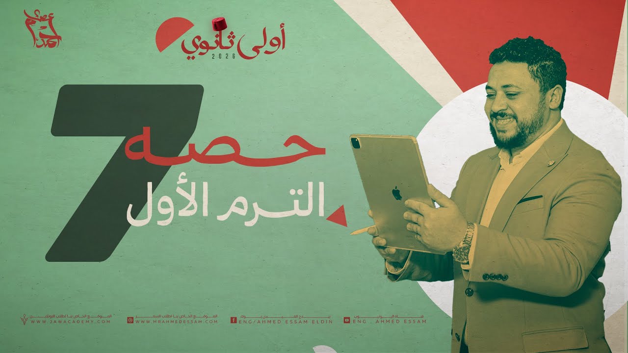 حصة 7 أولى ثانوي(العلاقة بين مساحتي سطحي مضلعين متشابهين)2026 الترم الأول|هتلاقي كل حاجة فالديسكربشن