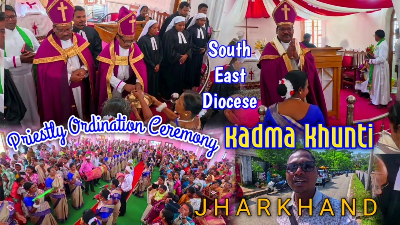 पुरोहित अभिषेक //Priestly Ordination Kadma Khunti vlog-3//gel church S E diocese @soyvlogs 