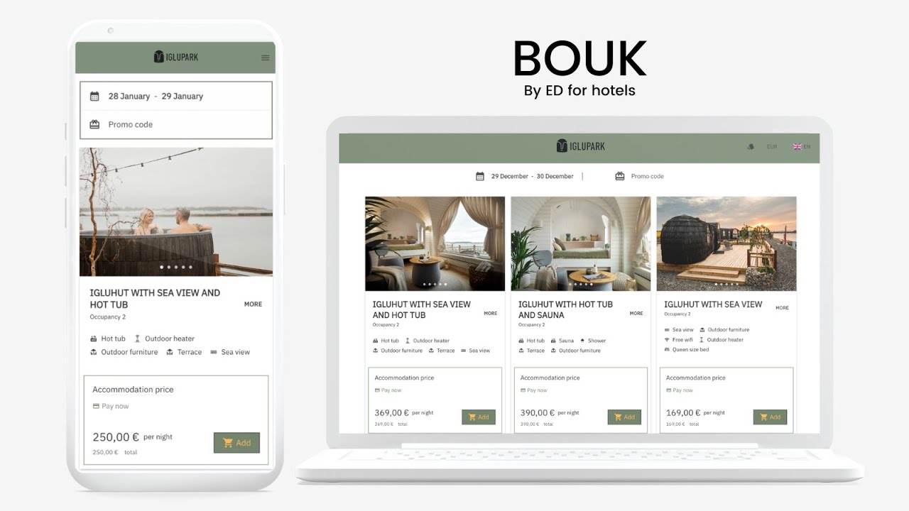 BOUK - Hospitality online sales and operation system