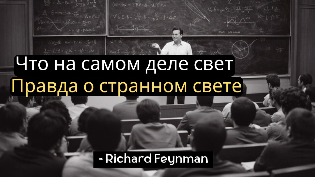 Свет движется, не двигаясь? Фейнман объясняет, что происходит на самом деле