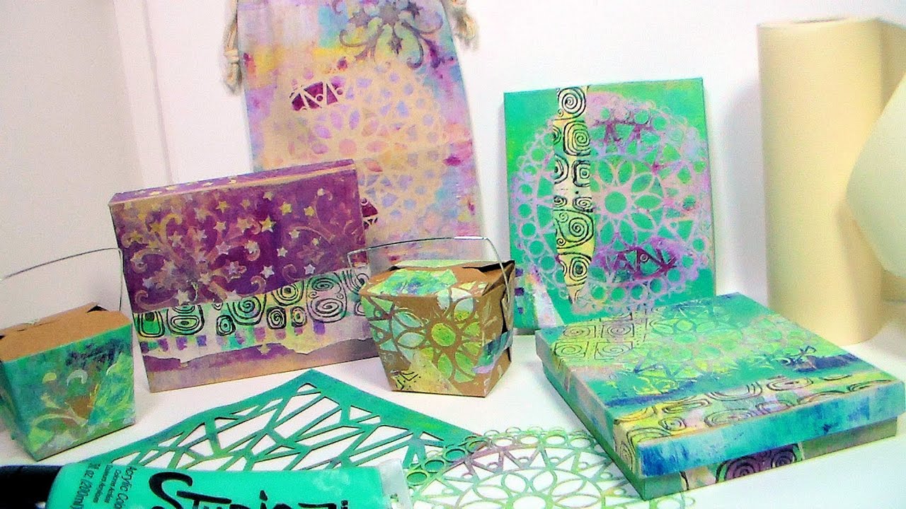 How to Gelli Print on 3-D Objects!