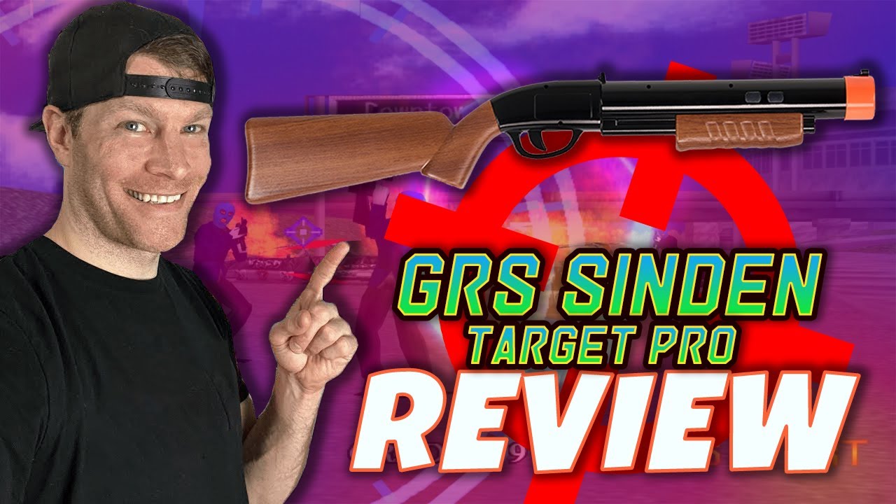 GRS Sinden Target Pro Light Gun Review - Shotgun For Your Arcade1Up & PC!