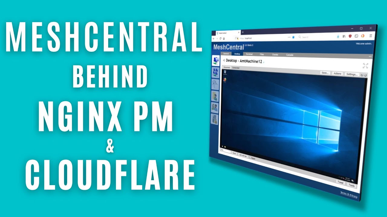 MeshCentral behind a GUI Nginx Proxy Manager and externally issued SSL certificates