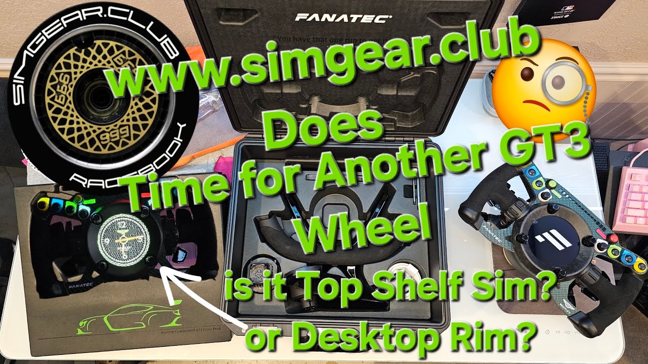 Fanatec Podium Steering Wheel Bentley GT3 w/ www.simgear.club