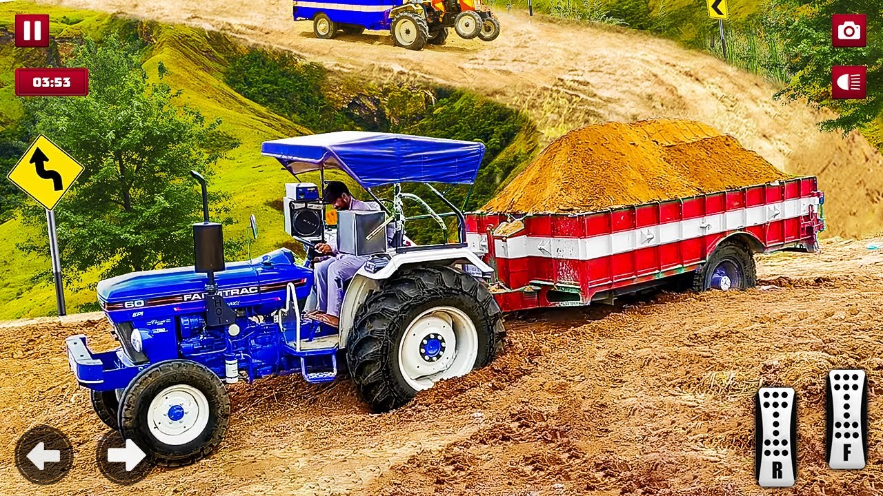 Real Tractor Trolley Cargo Farming Simulator - New Tractor Transport Game - Android Gameplay
