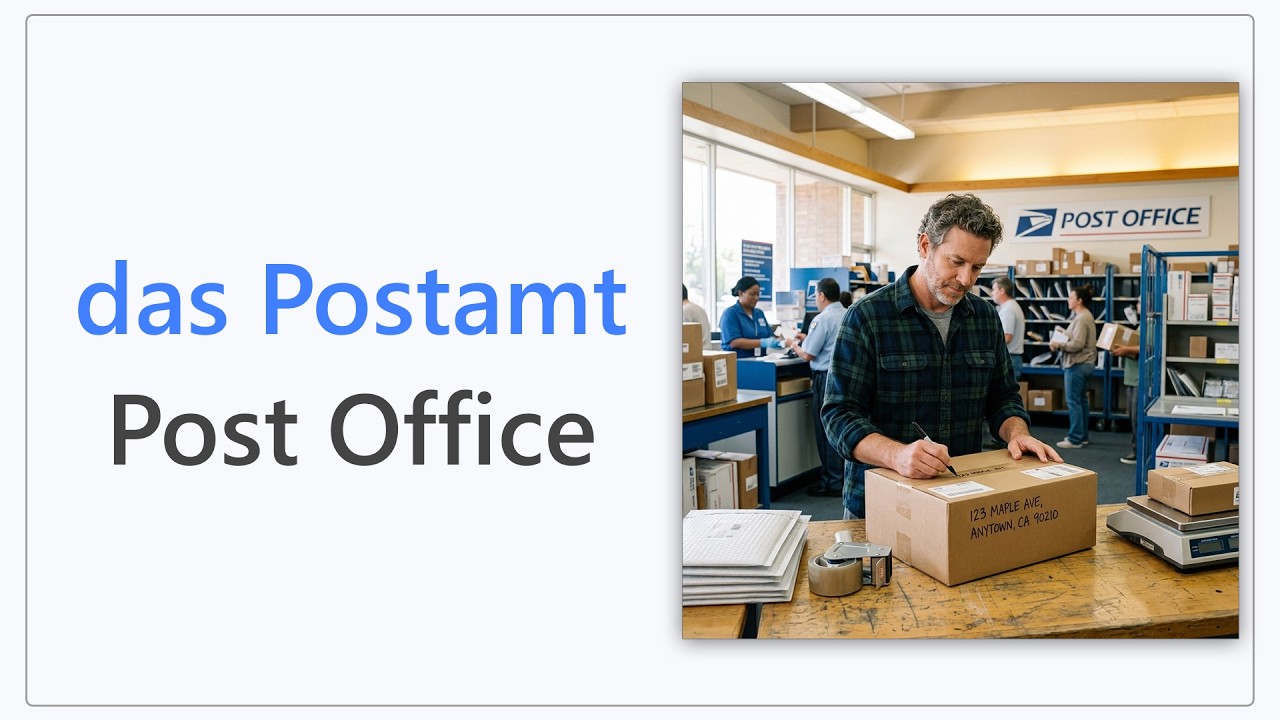68 German Words for the Post Office | Intermediate German Vocabulary