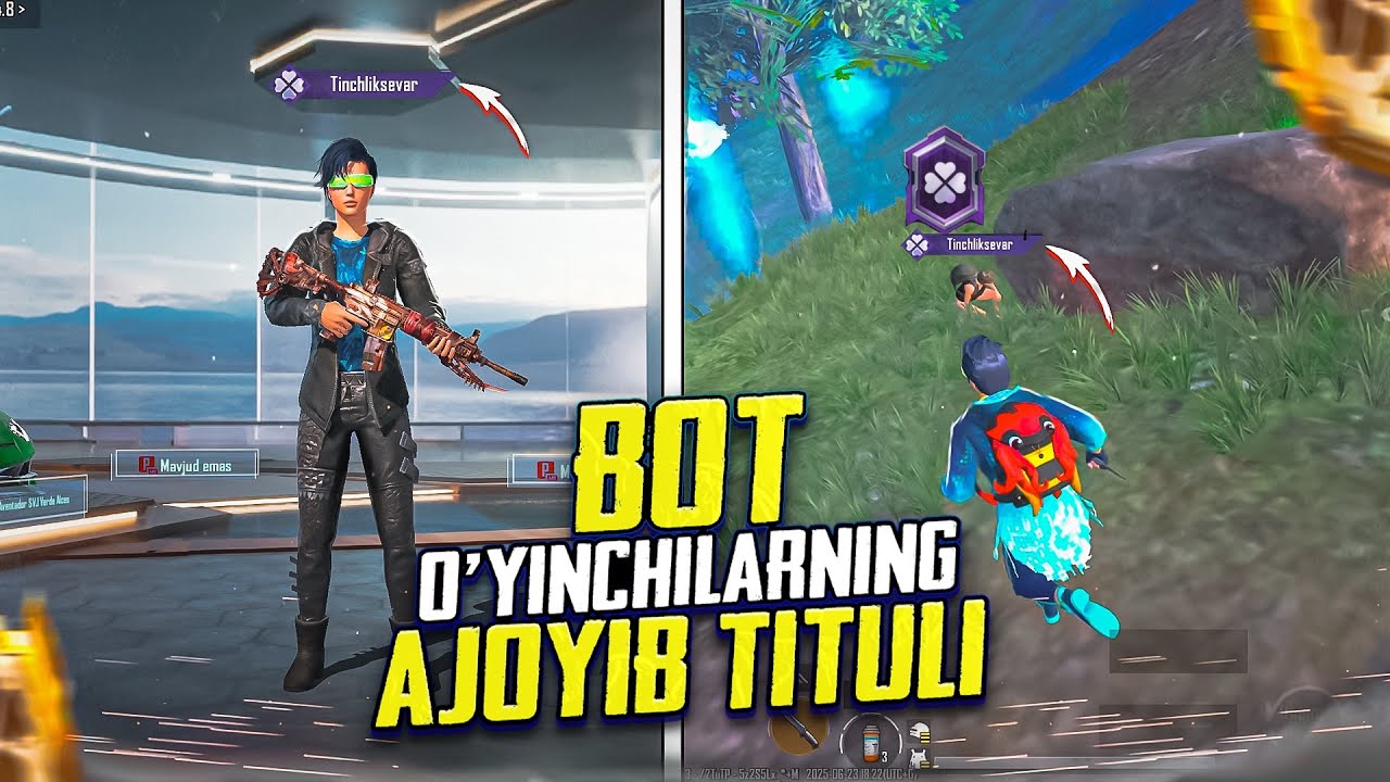 BOT O’YINCHILARNING AJOYIB TITULI / PUBG MOBILE