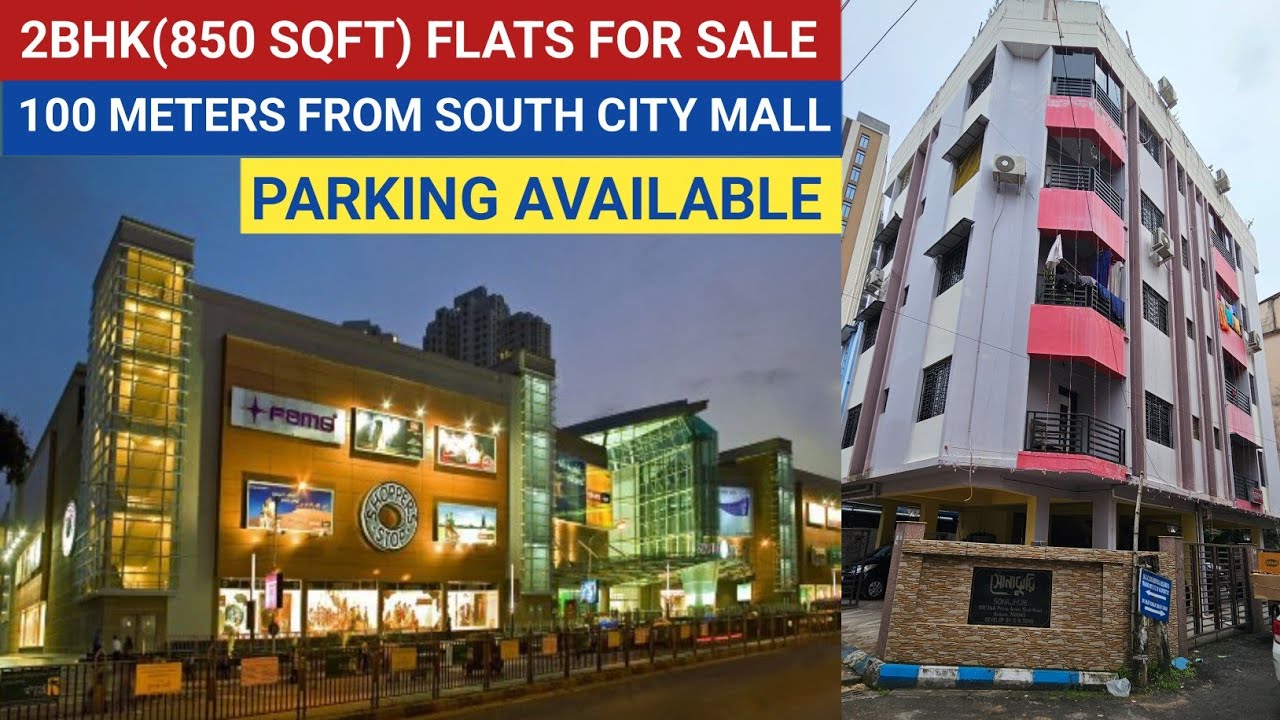 2BHK(850 SQFT) Flats For Sale With Parking in Jadavpur / 100 Meters From South City Mall