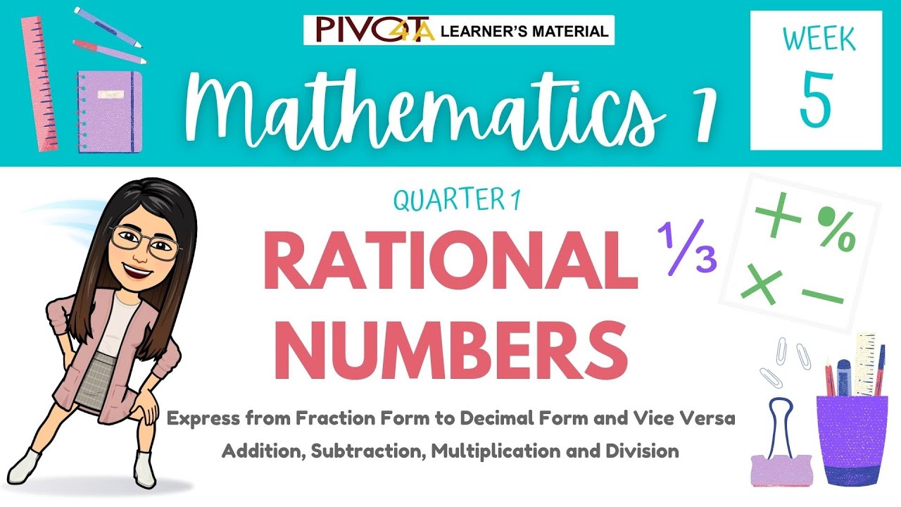 RATIONAL NUMBERS || Grade 7 Math Quarter 1 Week 5 (TAGALOG EXPLANATION)