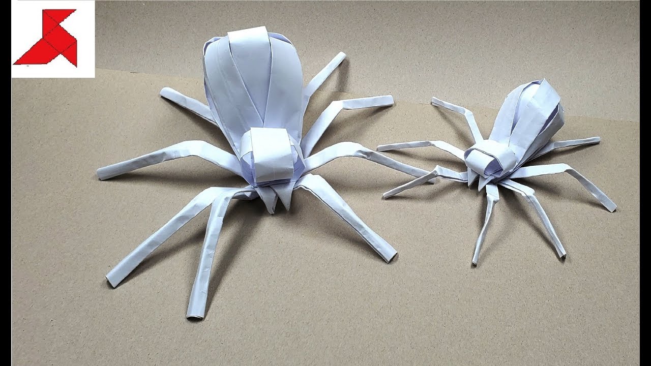 DIY 🕷️ Как сделать ОГРОМНОГО ПАУКА из бумаги а4 своими руками