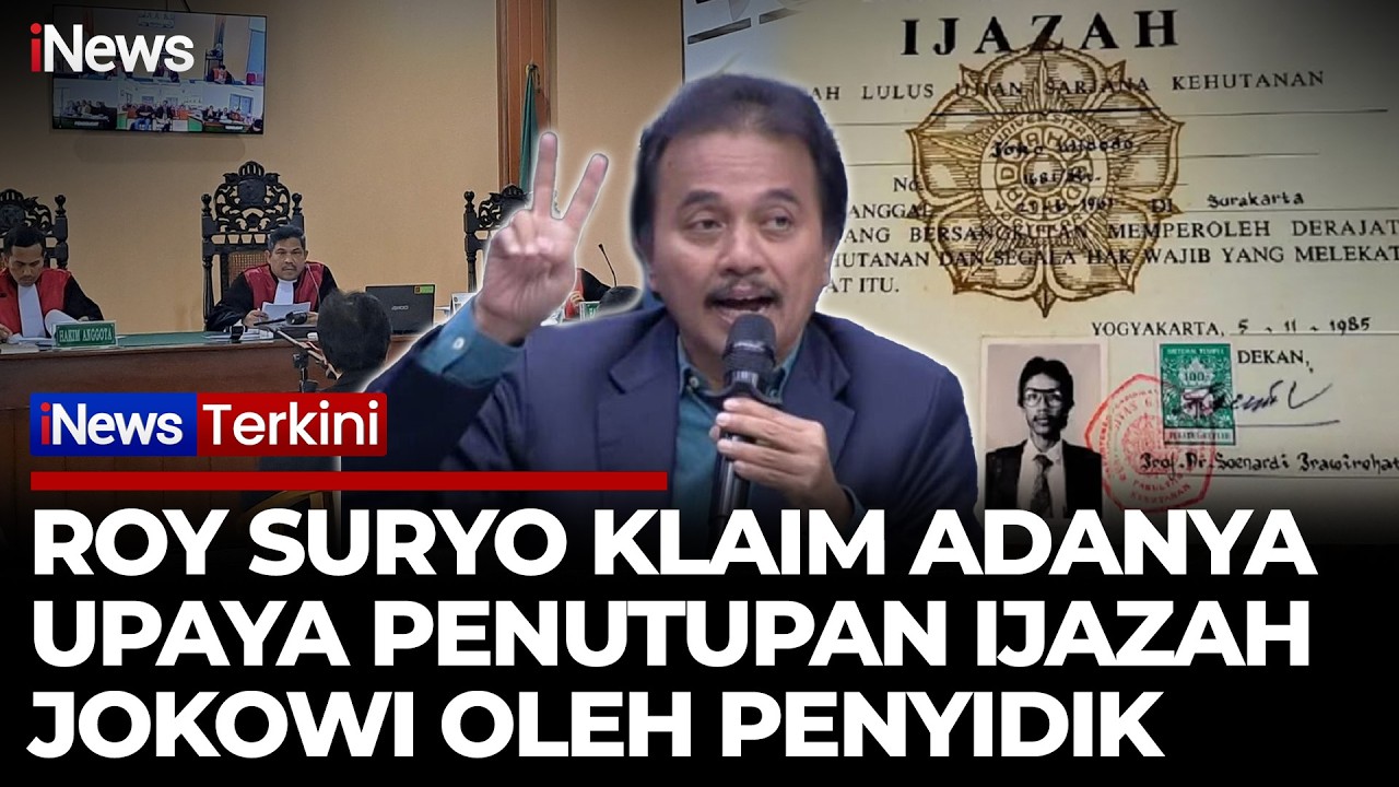 Sidang Panas! Roy Suryo Klaim Adanya Upaya Penutupan Ijazah Jokowi oleh Polisi | iNews Terkini 18/2