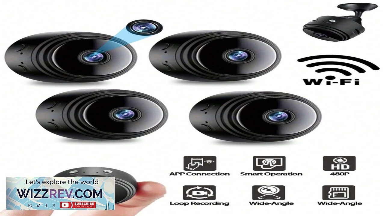 4pcs Wireless WiFi Camera Security House Room Body Cameras Nanny Cam Smart