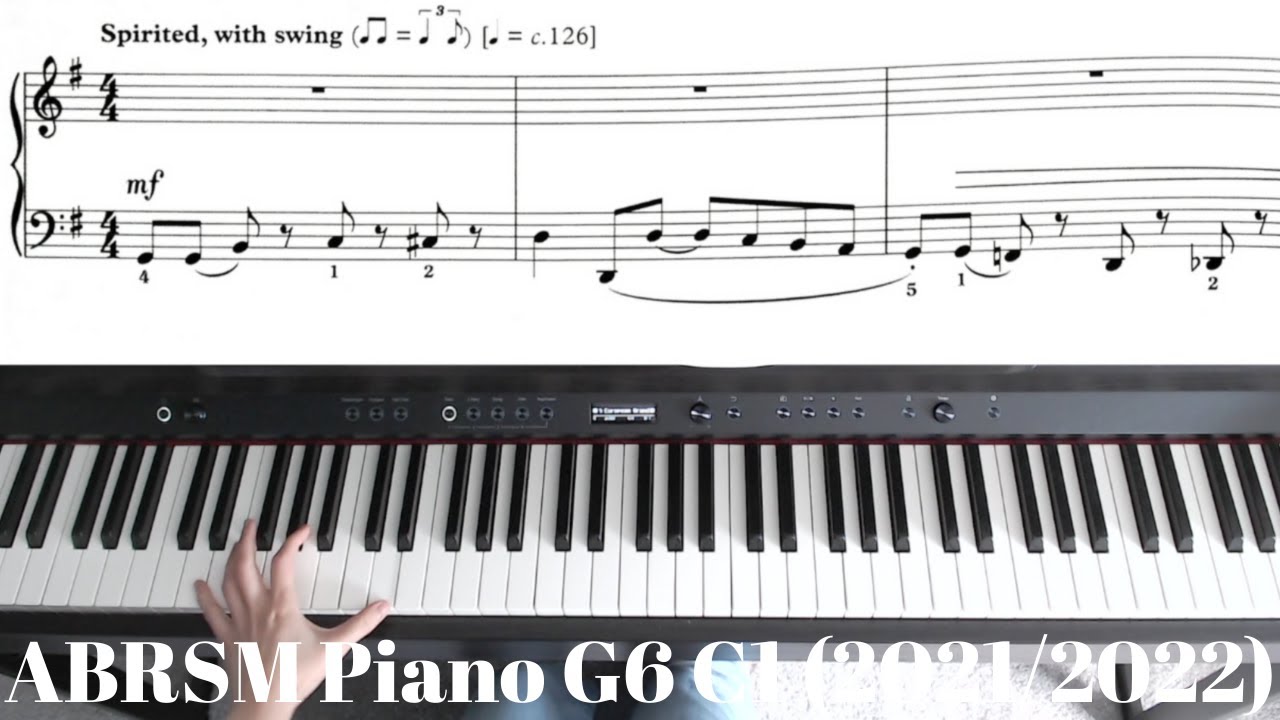 ABRSM 2021&2022 Grade 6 piano C1: Opening Night Jazz