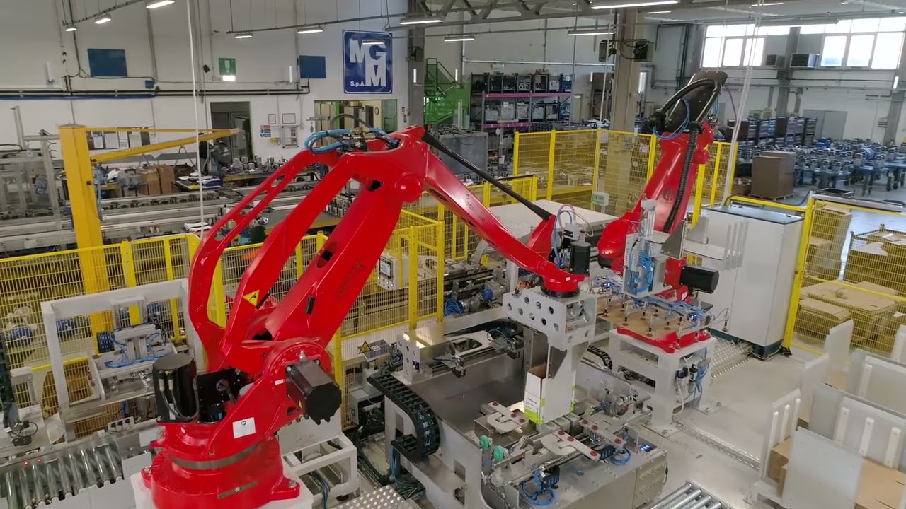 Automation for FEFCO 0443 similar to an  American box + filling up to pallet.3 carton size changing