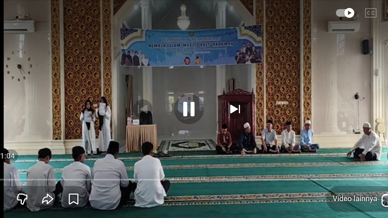 Kegiatan Pelantikan dan Pengukuhan Remaja Islam Masjid dan Buka Bersama  Masjid Baiturrahman
