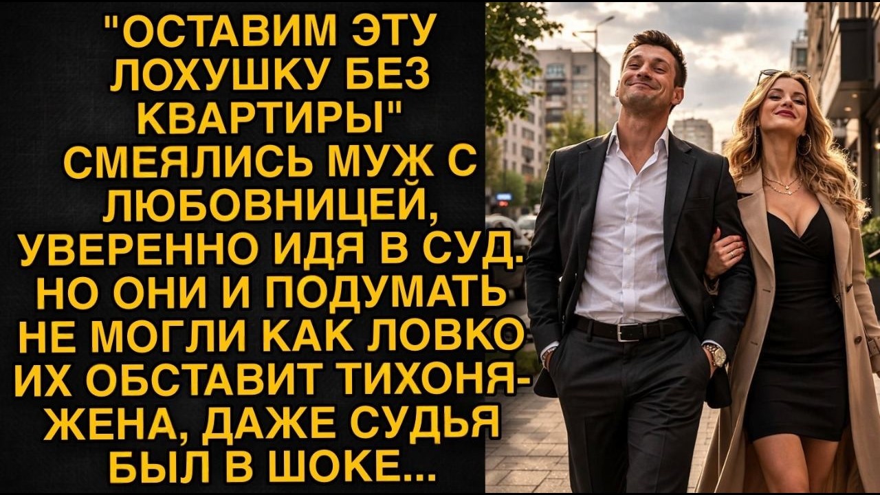 «Оставим её без квартиры», — смеялись они в суде. Но жена их переиграла…