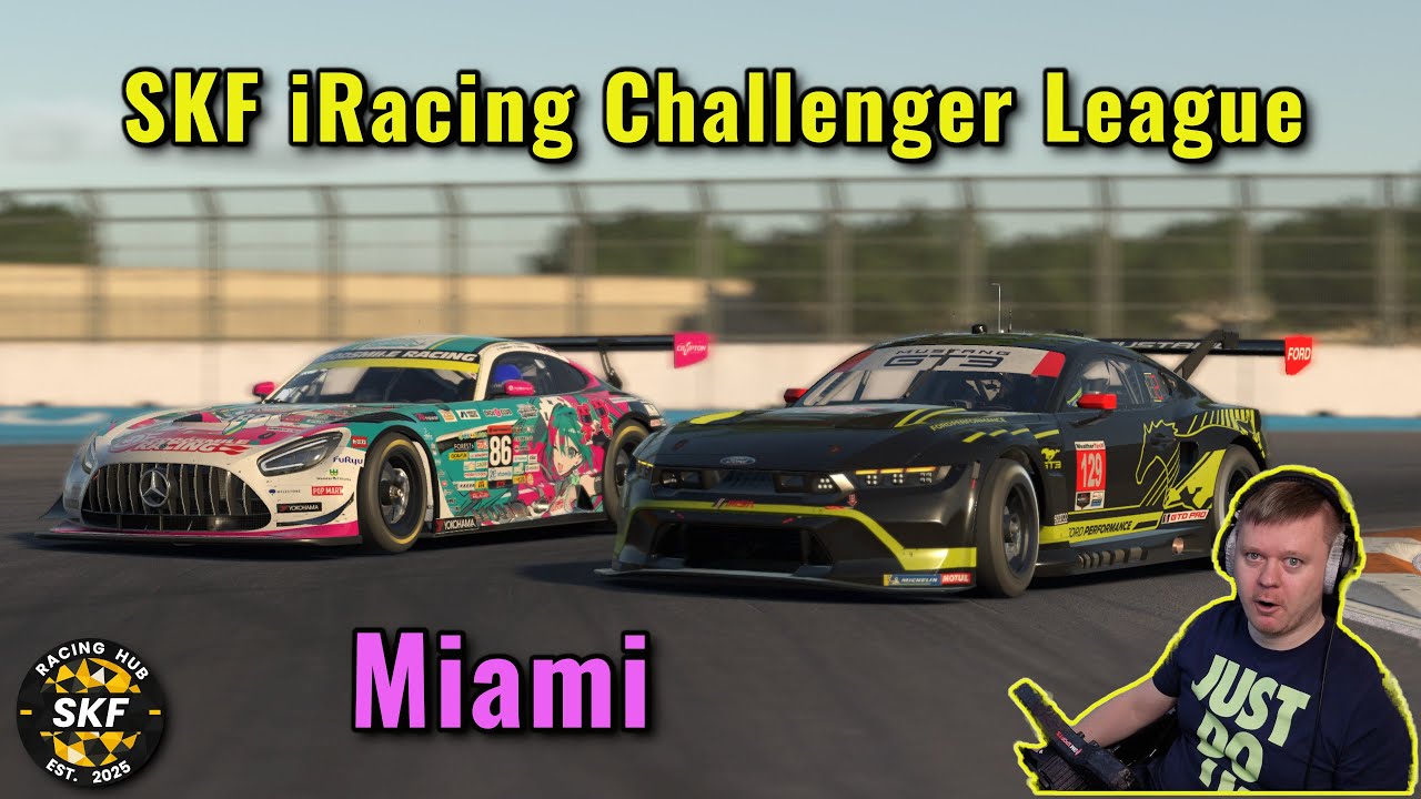 🏁 🔇 SKF iRacing Challenger League 2026 S1 | Miami | GT3 | iRacing