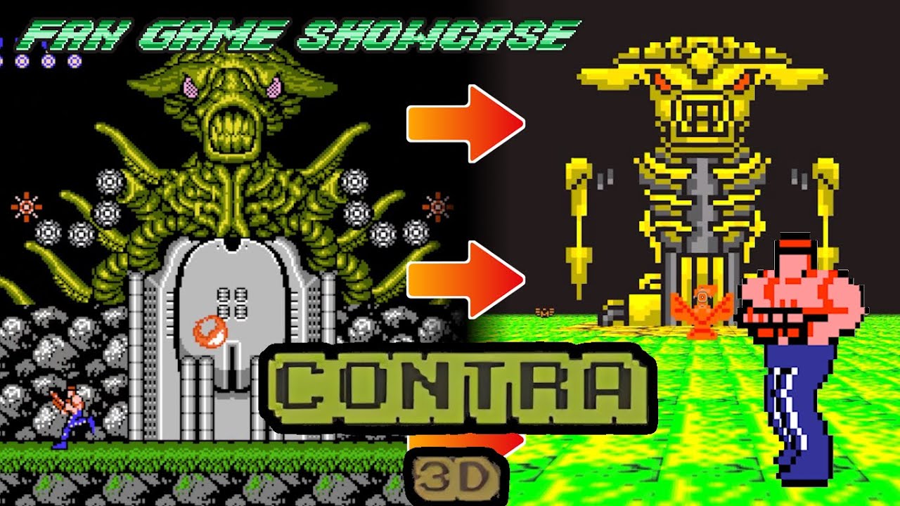 FAN GAME SHOWCASE #2. CONTRA NES 3D (PC)