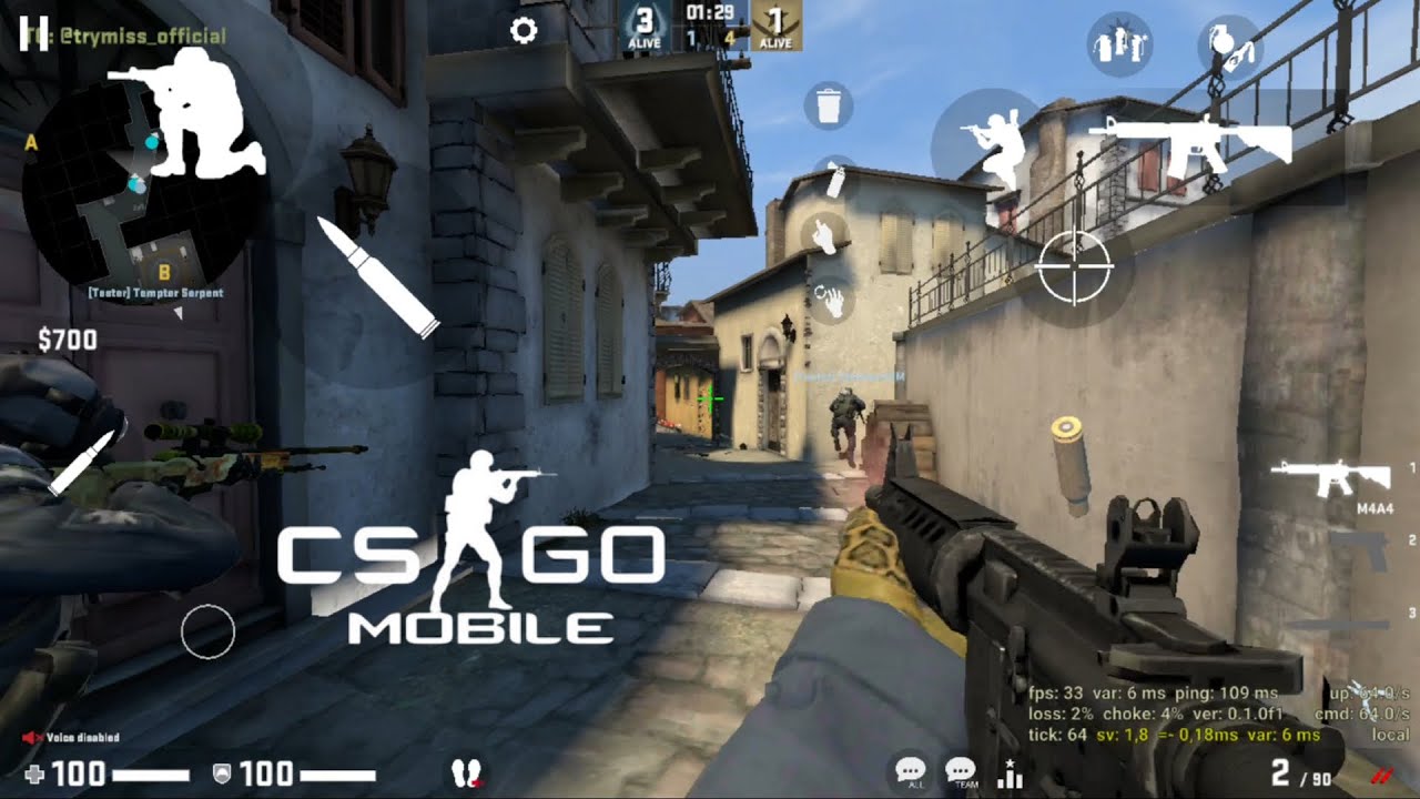 CSGO Mobile Gameplay |  Inferno defuse mode