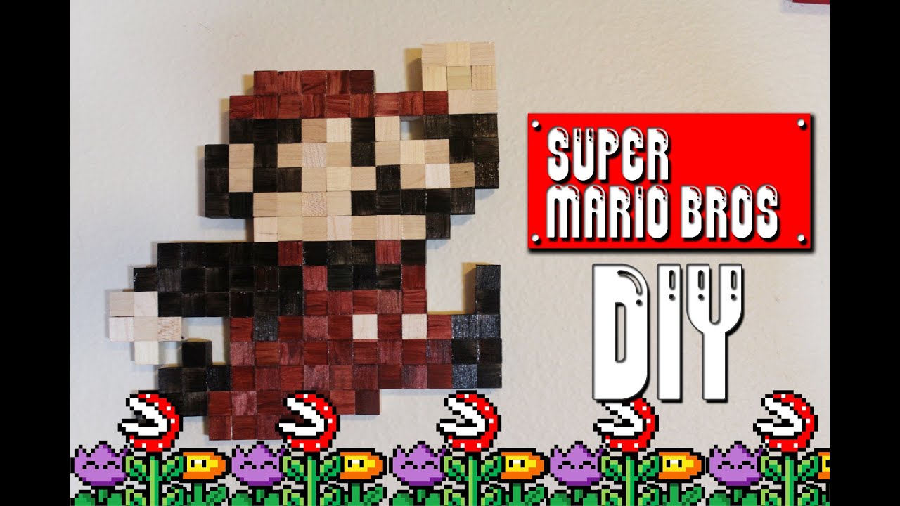 Super Mario Wall Art - DIY Geeky Goodies
