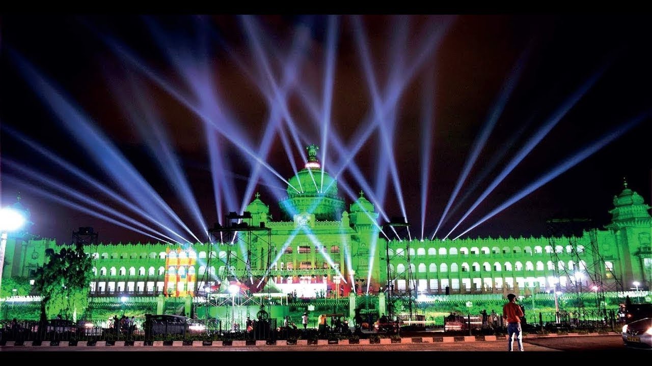Bengaluru | Vidhana Soudha | Laser Show |