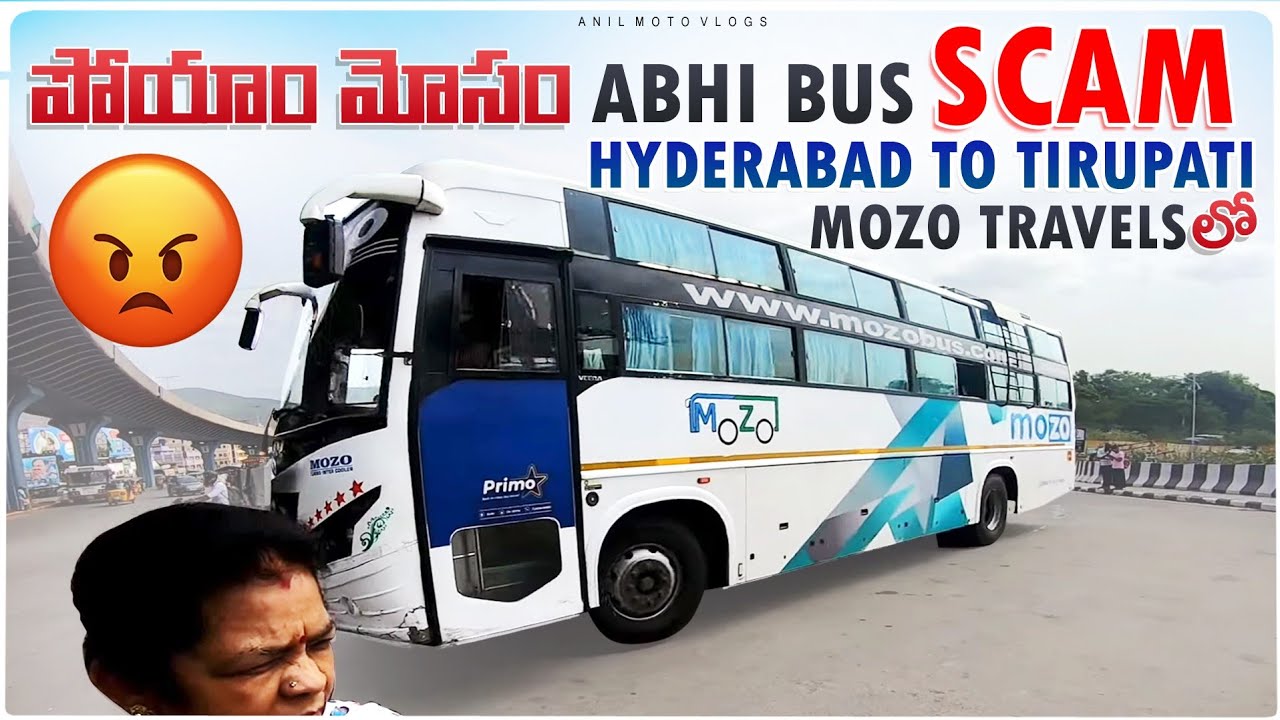 ఇంత చెత్త బస్సు - MOZO Bus Hyderabad to Tirupati Trip | Mozo Bus Travel Journey Ashok Leyland Bus