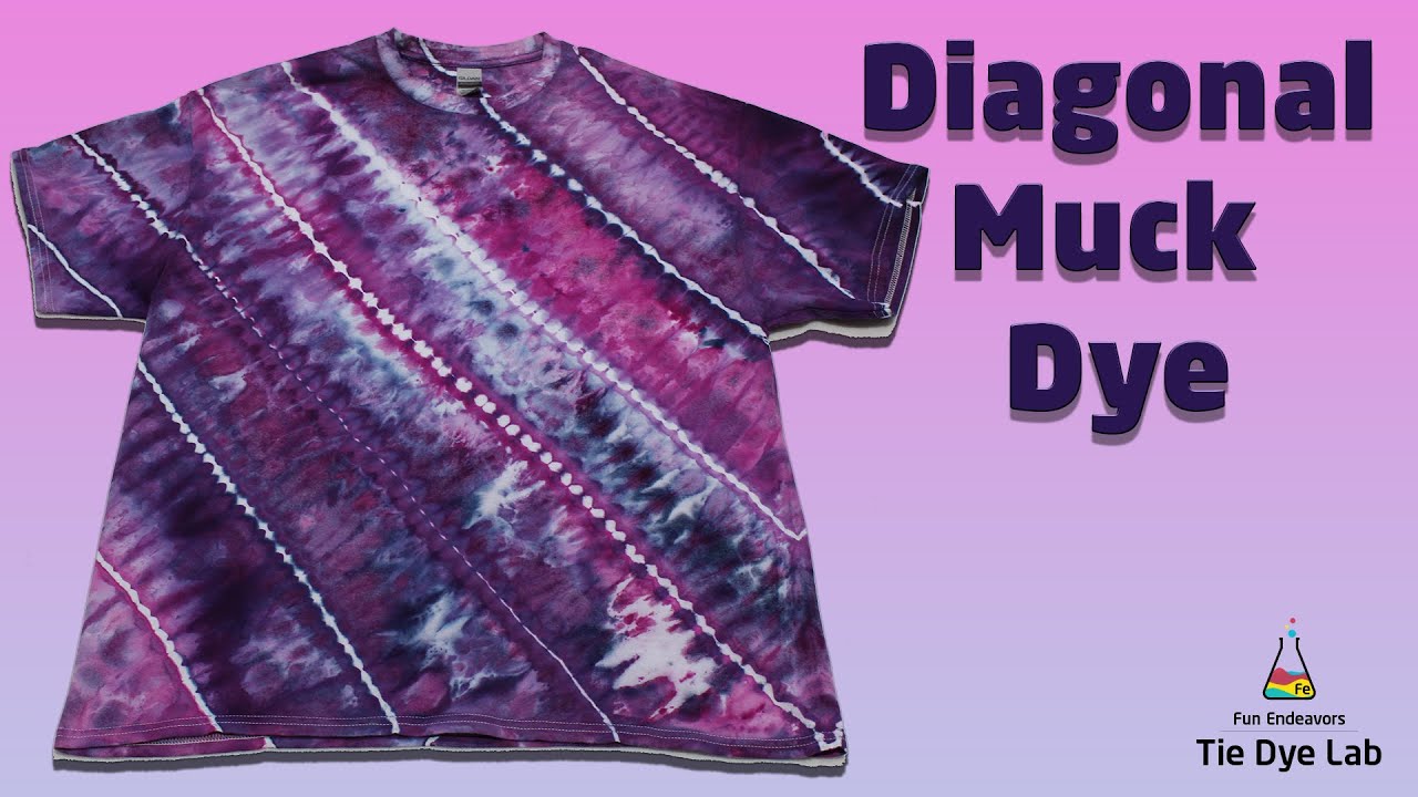 Tie Dye Patterns : Diagonal Design (Muck Ice Dye)