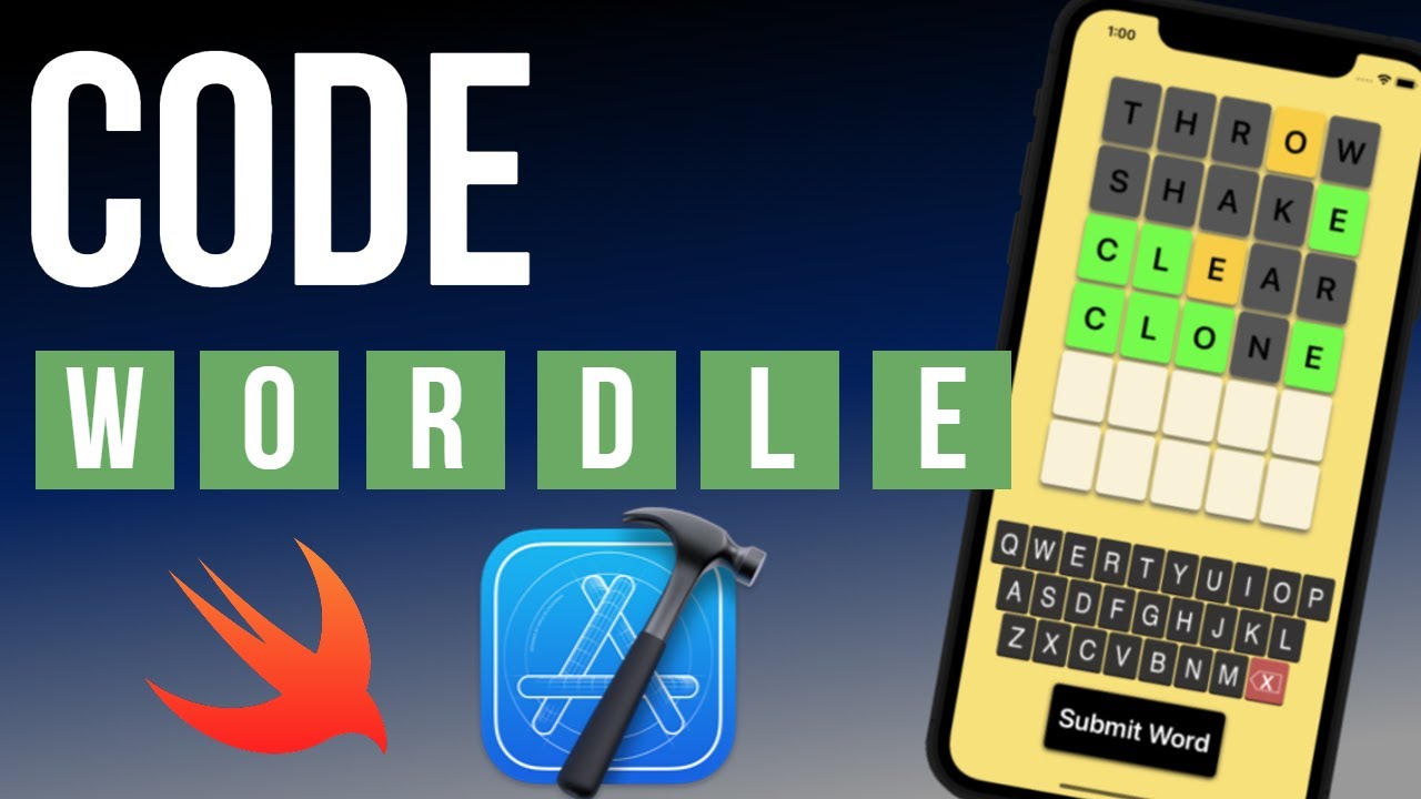 Code Wordle Part 1 | iOS Development Swift Xcode | MVC Design Pattern