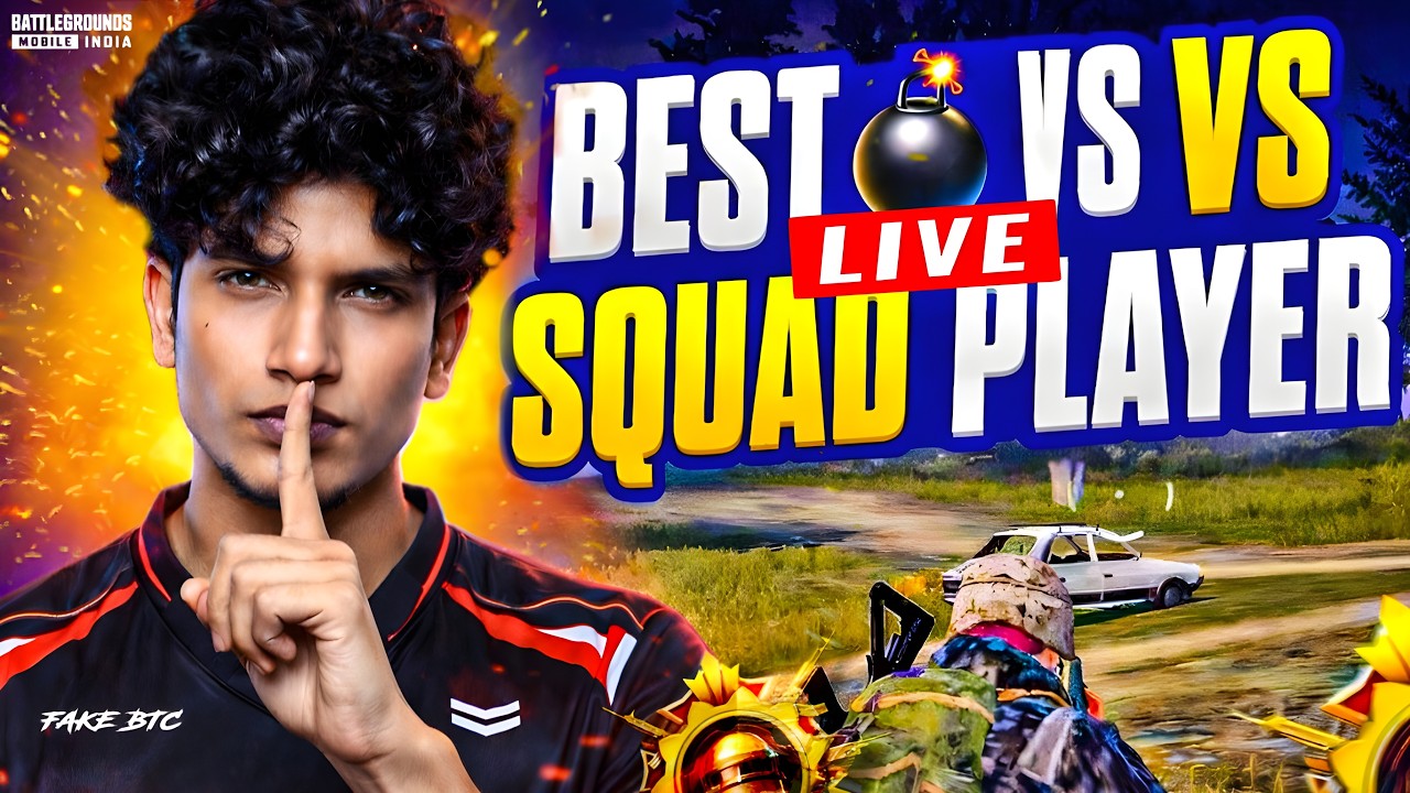 BGMI LIVE 🔥 Solo vs Squad Rush Gameplay | High Kills | Shorts Live  #bgmi #bgmilive #pubgmobile