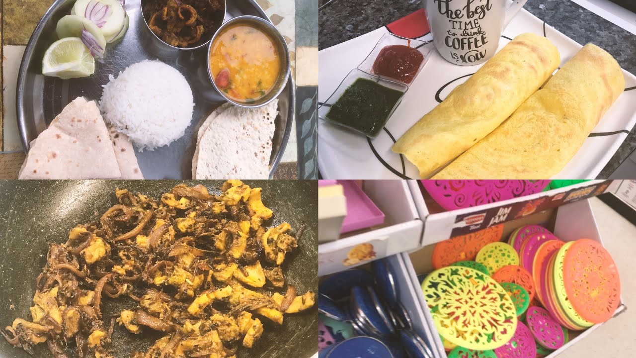 Diwali ki dhoom || our little India in usa || simple lunch routine ~ khatta mitha karela sbji |