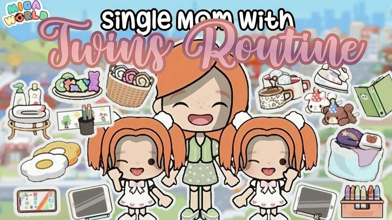 • Single Mom With Twins Routine • Miga World • Miga World Routine • | Itz Alvira |