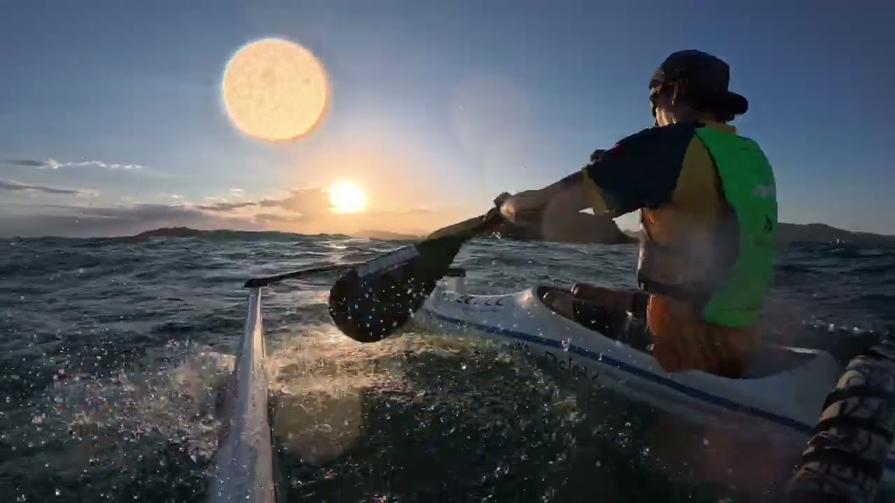 V1 Training - Sunset surfing