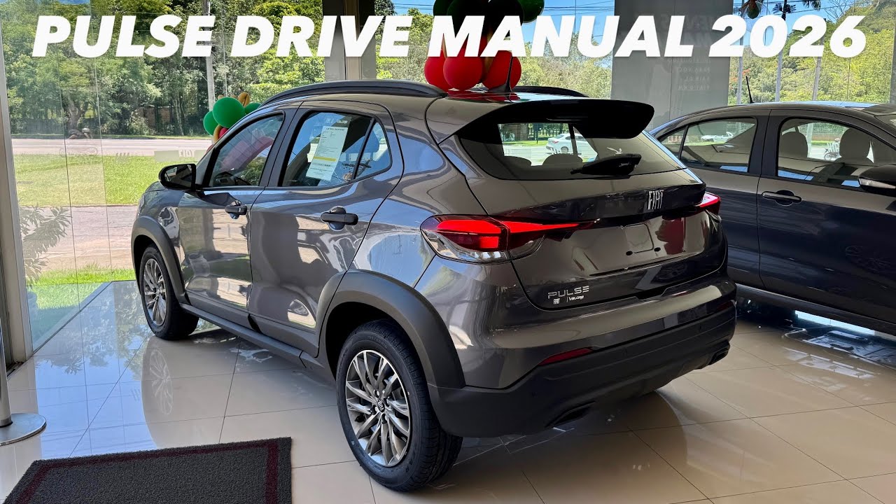 AVALIAÇÃO FIAT PULSE DRIVE 1.3 MANUAL 2026 - VERSÃO DE ENTRADA COM TODOS OPCIONAIS EM DETALHES!! 