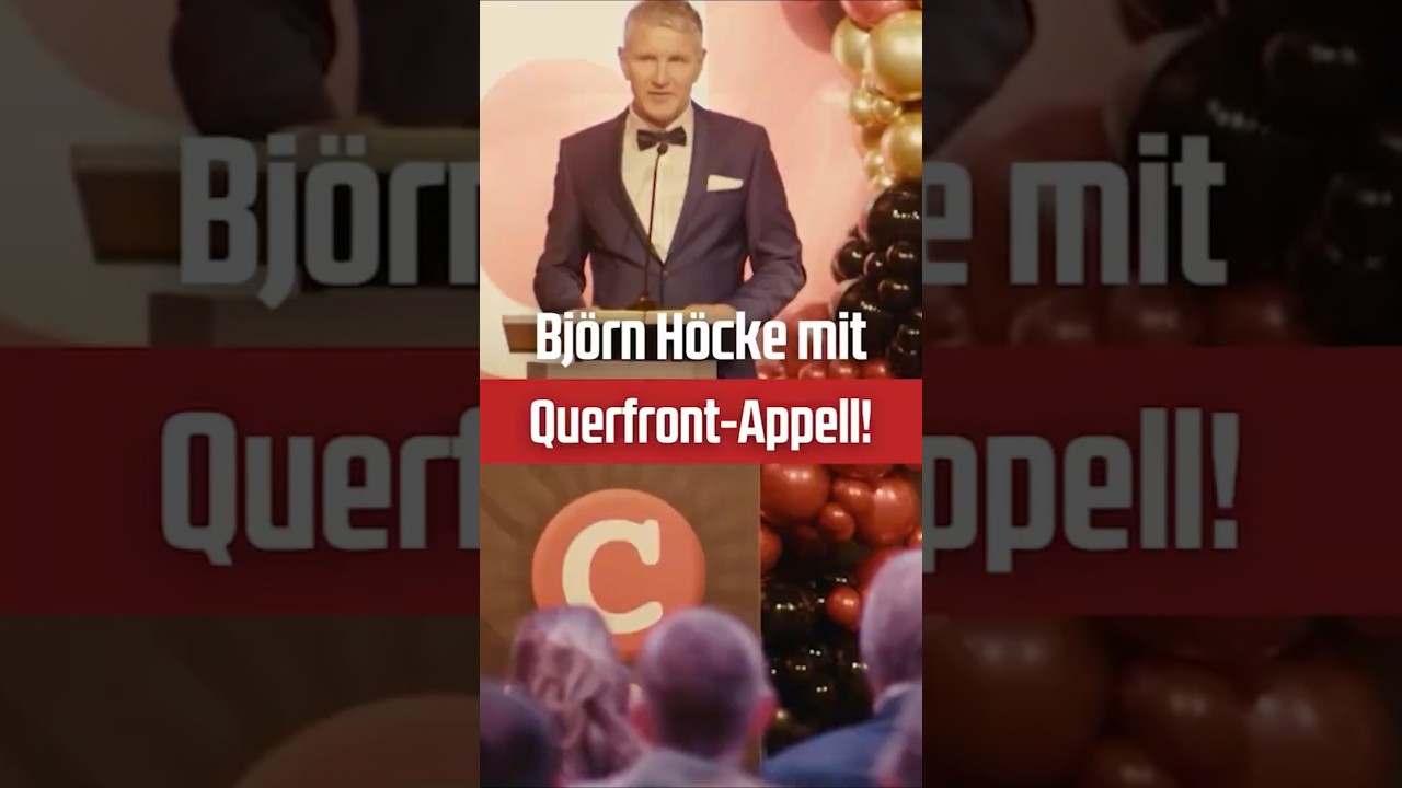 Bj&ouml;rn H&ouml;cke auf der 15 Jahre COMPACT Gala!